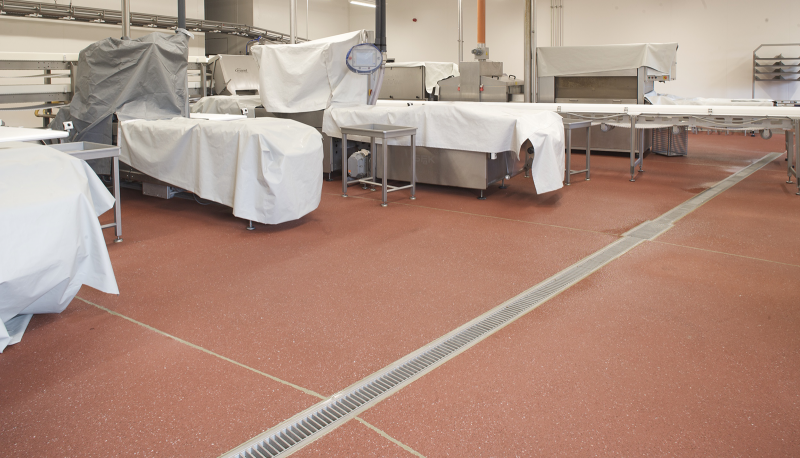 OzFlow stainless steel drain channel installation
