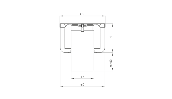 Sanitary drain SSK-E-S