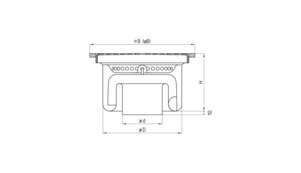 Industrial floor drain 2001-S