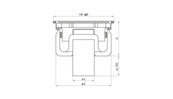 Industrial floor drain 71-S