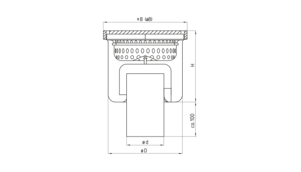 Industrial floor drain DRS-S / DRSK-S