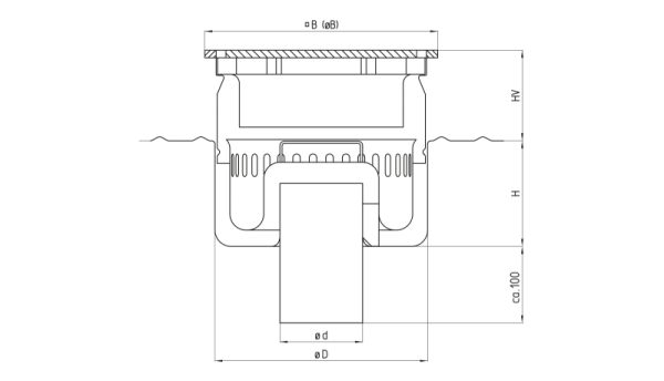 Industrial floor drain 79-S