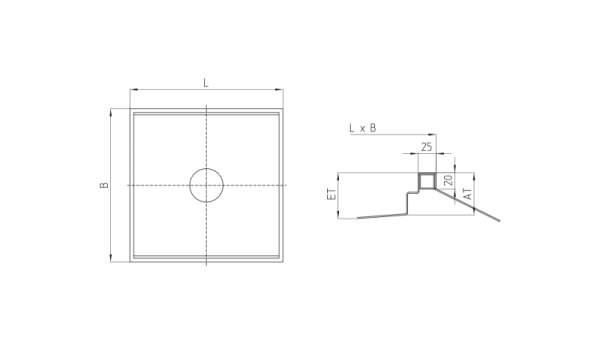 Industrial floor basin BOWA