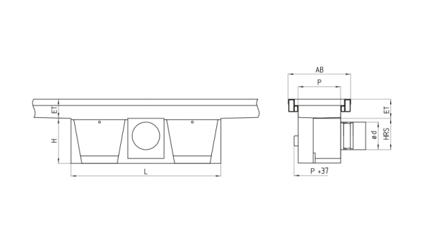 Channel drain RSKE-MIT-W