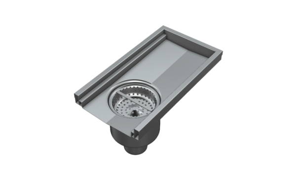 Industrial channel IKR with welded/underwelded channel drain