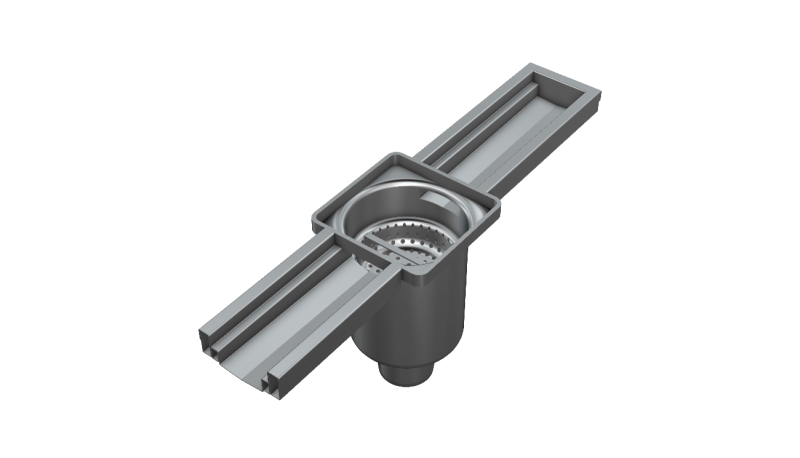 Industrial channel IKR with welded/underwelded channel drain - Image 1
