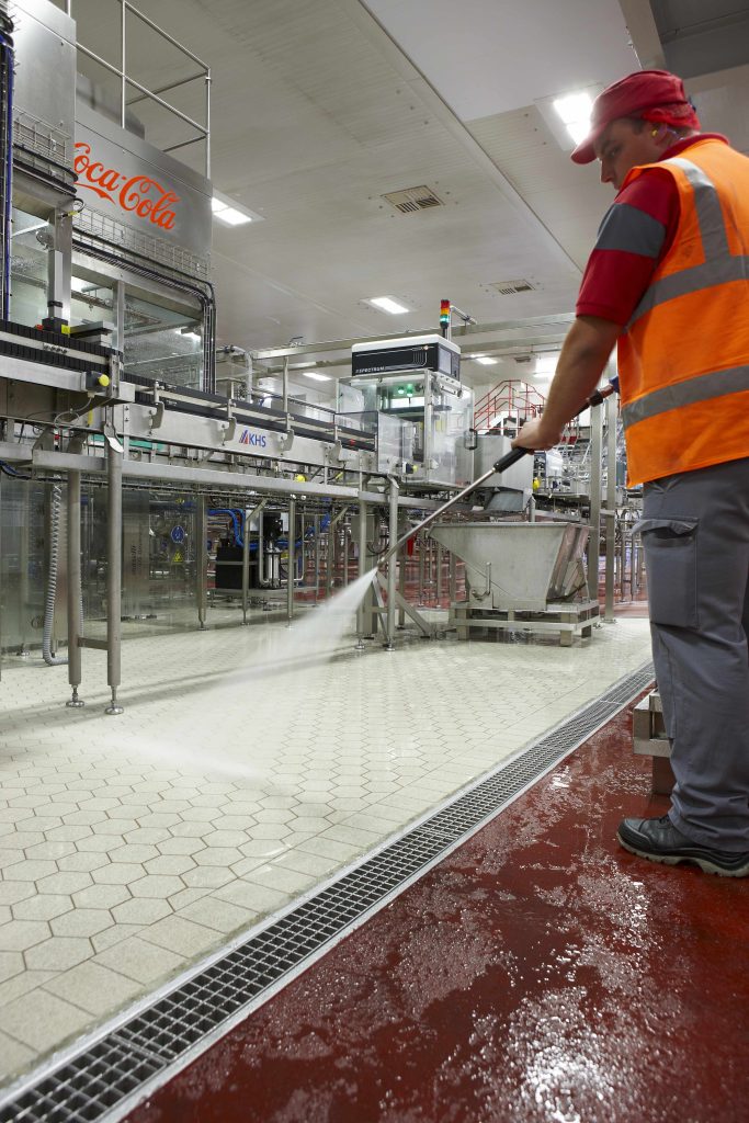 OzFlow drainage installation — Coca-Cola facility