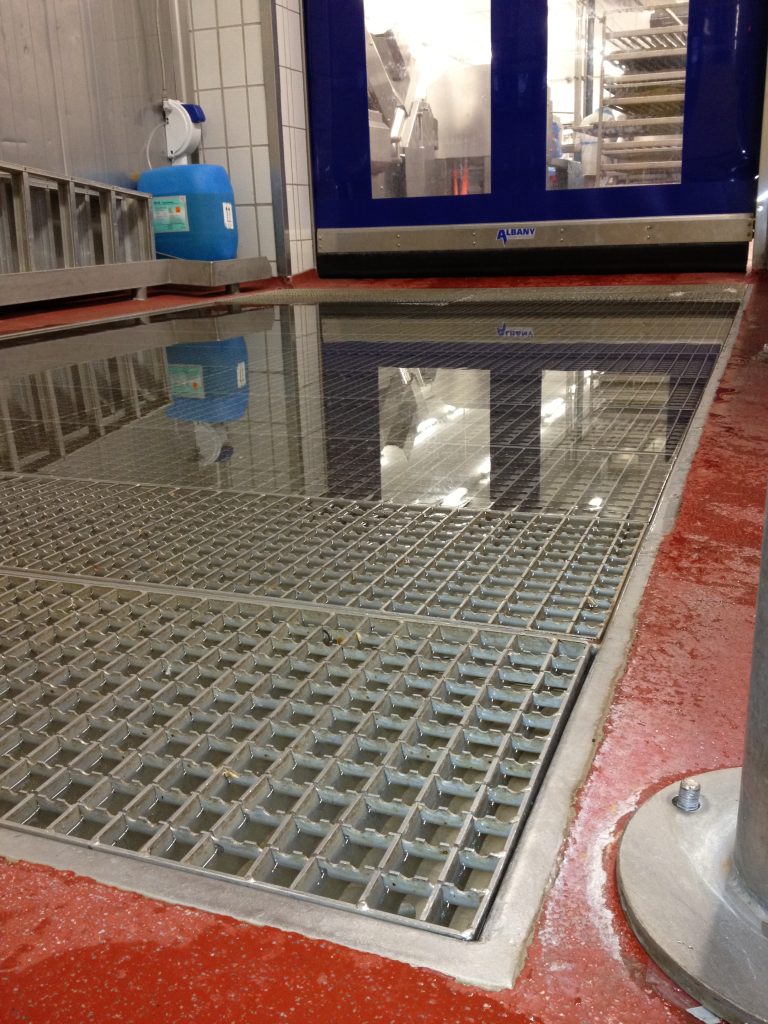 OzFlow stainless steel drainage installation