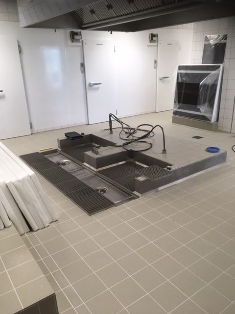 OzFlow stainless steel drainage installation
