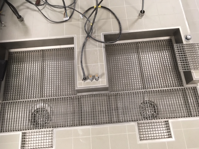 OzFlow stainless steel drainage installation