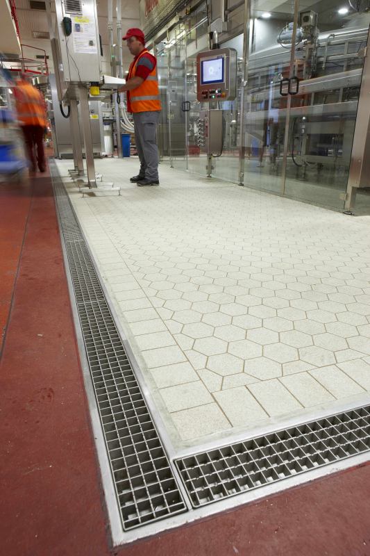 OzFlow drainage installation — Coca-Cola facility