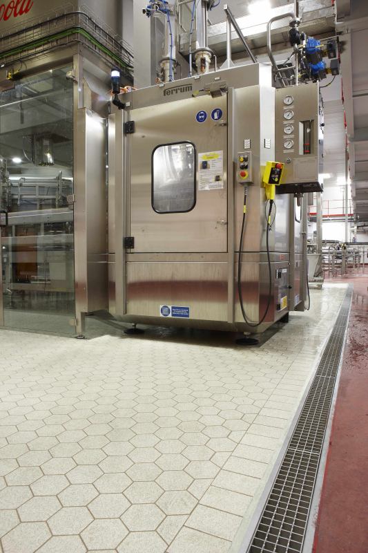 OzFlow drainage installation — Coca-Cola facility