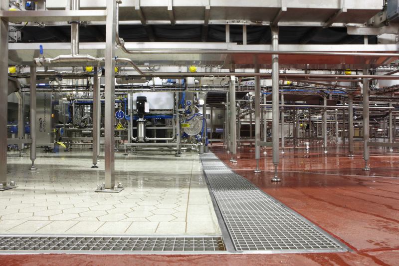OzFlow drainage installation — Coca-Cola facility