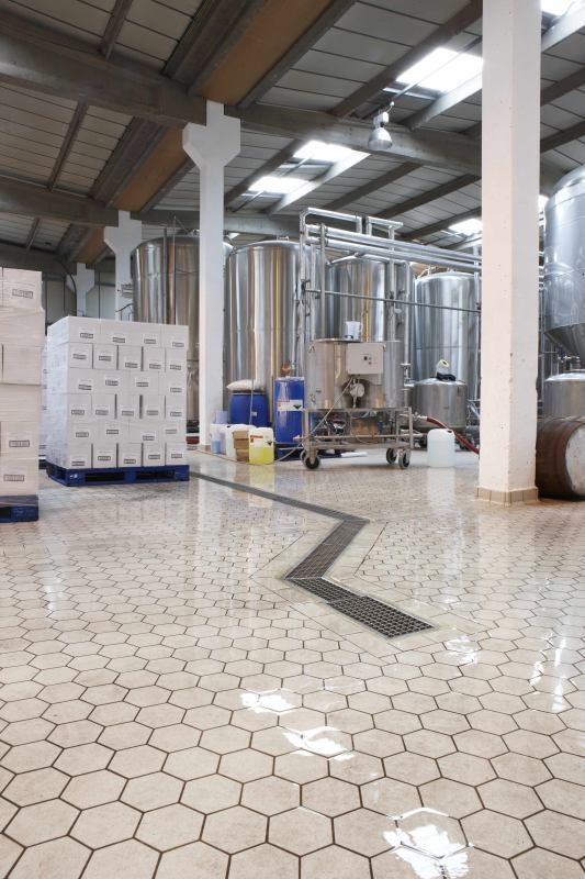OzFlow drain channel installation — Meantime Brewery