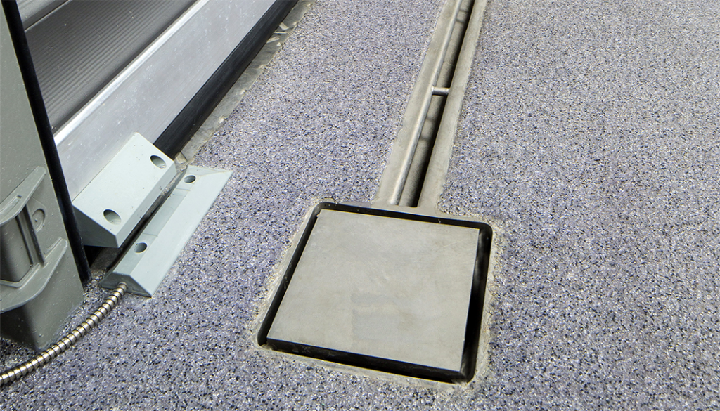 OzFlow drain channel installation — Famila food retail