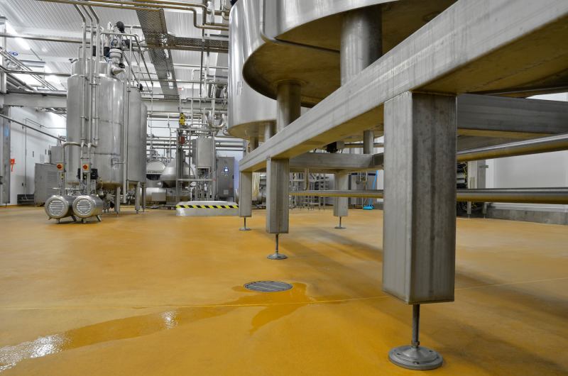 OzFlow stainless steel drain channel — Tomlinson installation