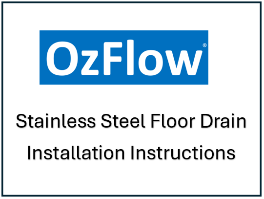 Floor Drain Install Instructions